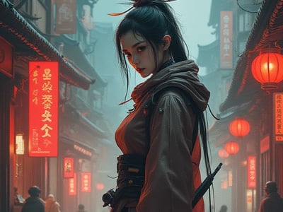 古代国风-红尘踏雪觅刀痕