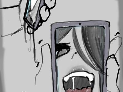 夜晚的公寓出现了女鬼