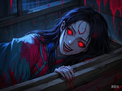 埋伏在古墓深处的吸精女僵尸