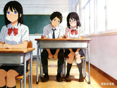 上课时女同桌帮我撸