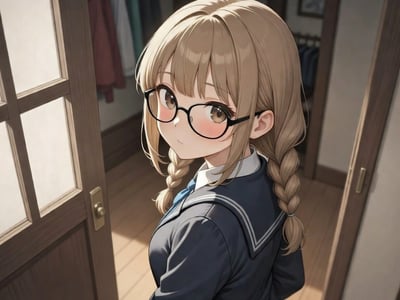 免费试用的贫困生眼镜萌妹