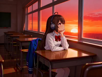 独守窗边的少女（文学风）