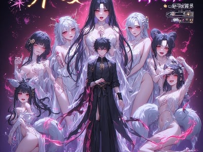 破甲仙途：💕💕双修五仙子，一夜掠夺成仙尊🍆💦💗骚逼轮流被操烂子宫灌满精液溢出失禁尿喷❤️🔞