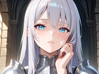 毒舌白毛冰山女骑士俘虏冷脸审讯中被迫服侍