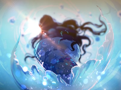 她的眼泪是海水味的